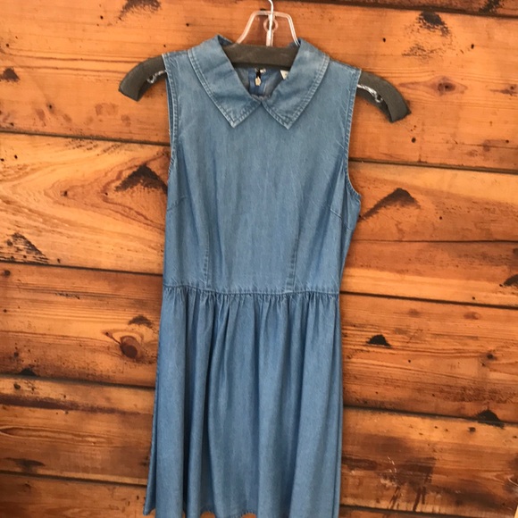 maison jules denim dress Skater Denim Dress